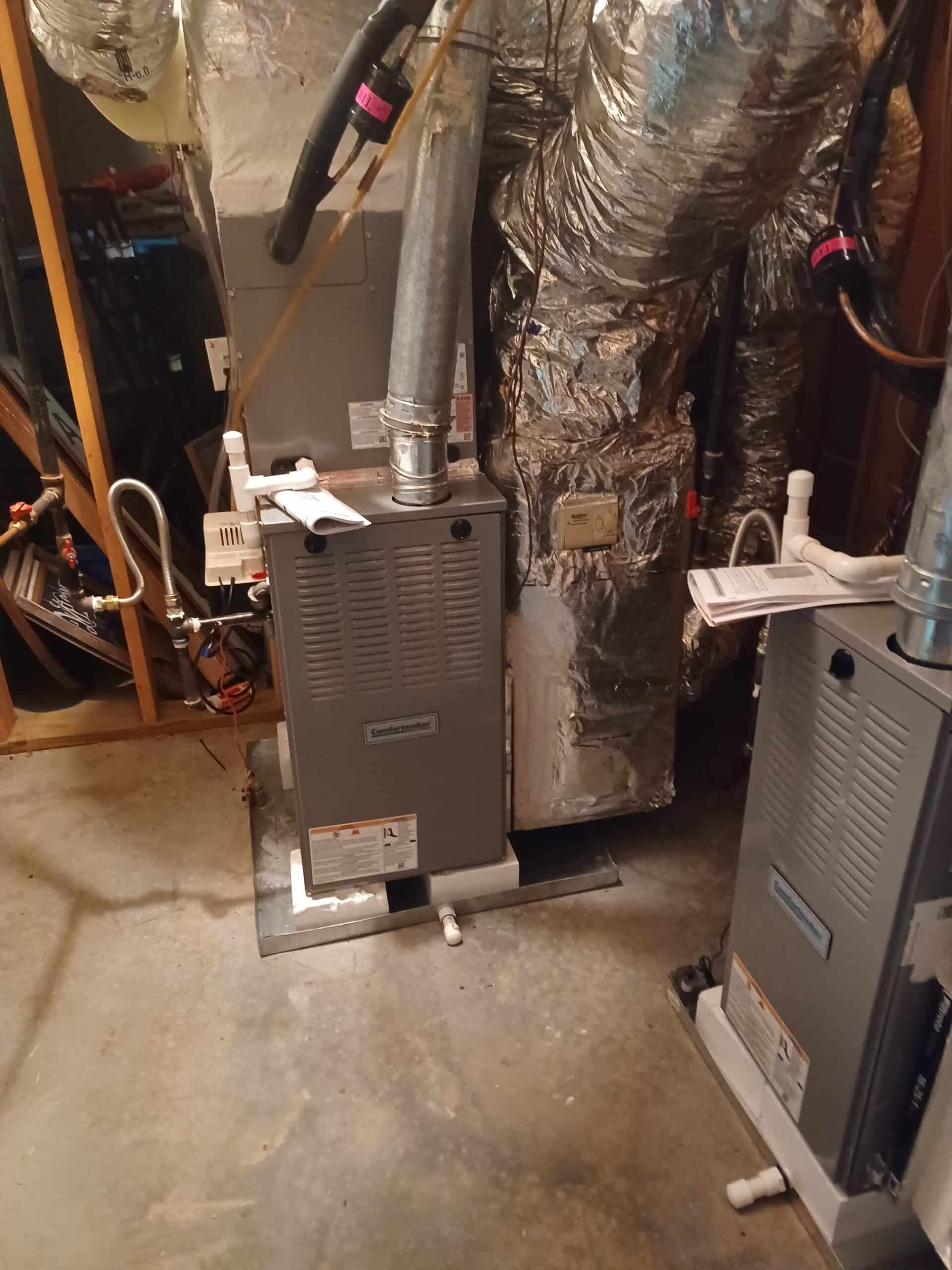 Furnace Install Before and After